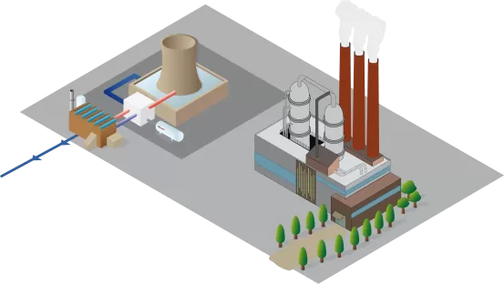 Einsatz von Ozonierung von Kühlwasser zur Desinfektion