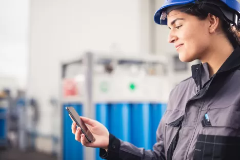 Gas bestellen mit der mobile App.