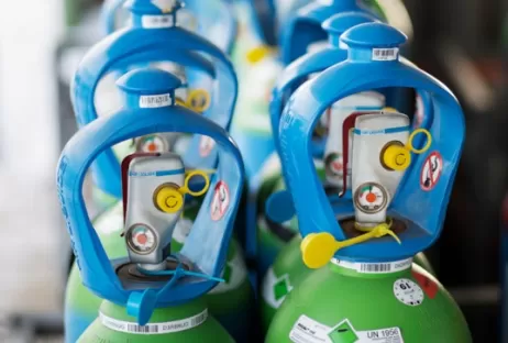 Flaschenköpfe von Gasflaschen